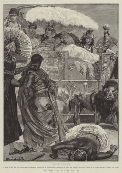 Cleópatra, por H Rider Haggard de Richard Caton Woodville junior