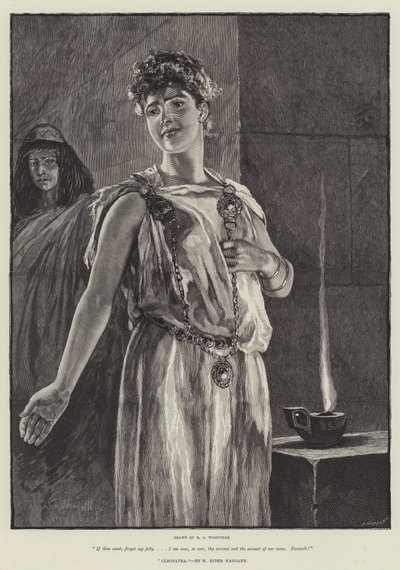 Cleópatra, por H Rider Haggard de Richard Caton Woodville junior