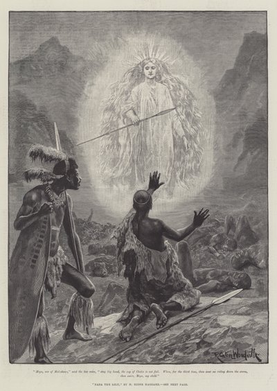 Nada o lírio, por H Rider Haggard de Richard Caton Woodville junior
