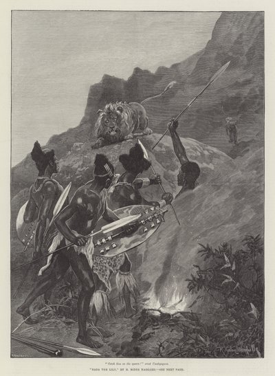 Nada o lírio, por H Rider Haggard de Richard Caton Woodville junior