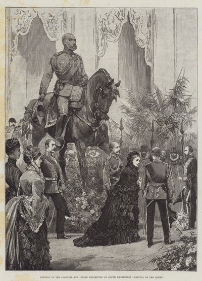 Abertura da Exposição Colonial e Indiana em South Kensington, Chegada da Rainha de Richard Caton Woodville junior