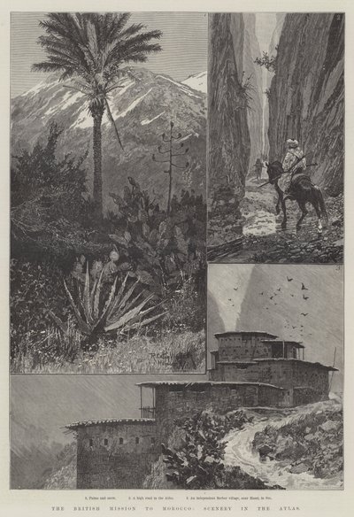 A Missão Britânica ao Marrocos, Cenário no Atlas de Richard Caton Woodville junior