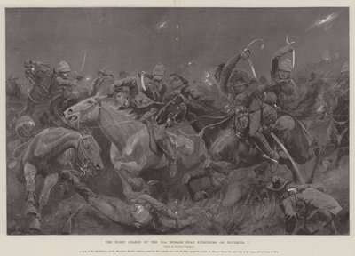 The Night Charge dos 19 Hussars perto de Lydenburg em 7 de novembro de Richard Caton Woodville junior