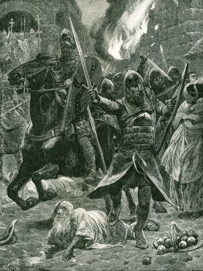 O resultado do reconhecimento de William I, dia de Natal, 1066 de Richard Caton Woodville junior