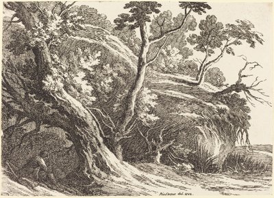 Paisagem com grandes árvores de Richard Cooper II