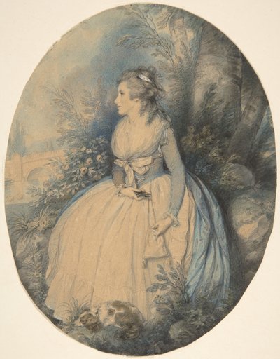 Sra. Robinson como Perdita, ca. 1779. de Richard Cosway