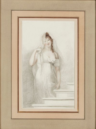 Retrato de Madame Recamier 1777-1849. de Richard Cosway
