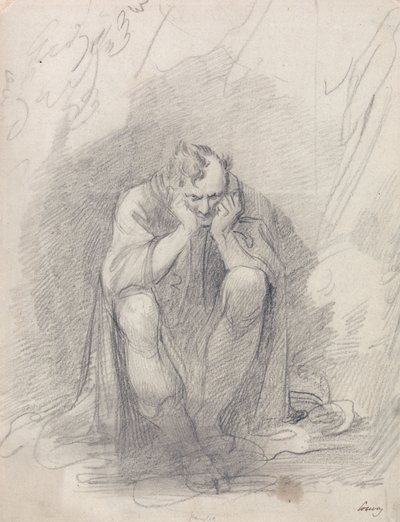 Timão de Atenas antes da sua caverna de Richard Cosway