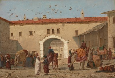 Caravanserai em Mylasa na Ásia Menor de Richard Dadd