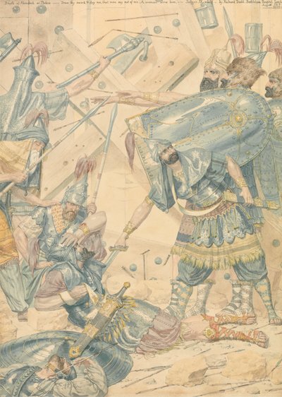 Morte de Abimelech em Thebez de Richard Dadd