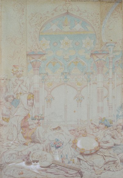 Fantasia do Harem egípcio, 1865 de Richard Dadd