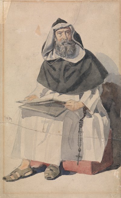 Retrato de um monge de Richard Dadd