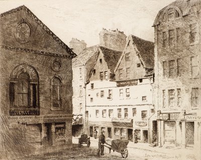 Lady Warkstairs e Union Hall (gravura) de Richard Davidson Winter