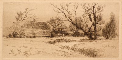 Old Farm Court Road, Dulwich (gravura) de Richard Davidson Winter