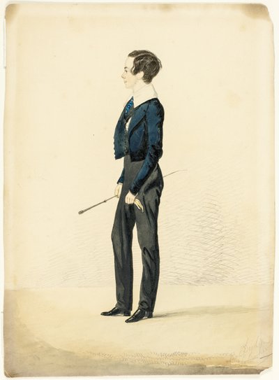 Menino em um colar de Eton de Richard Dighton