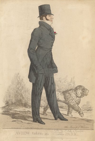Henry Somerset, 7º Duque de Beaufort; Uma vista em Hyde Park de Richard Dighton