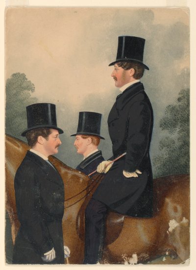 Retrato de Sir George Wombwell e seus irmãos de Richard Dighton
