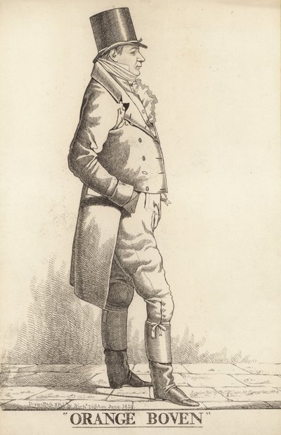 Sir John Hall; Laranja acima de Richard Dighton