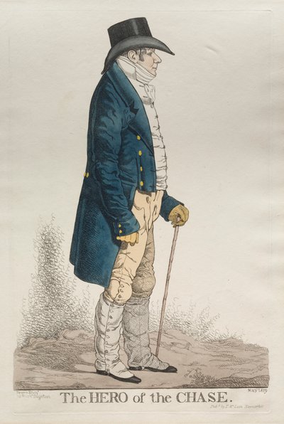 O Herói da Perseguição, 1819. de Richard Dighton