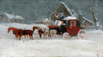 Treinador na Tempestade de inverno II de Richard Dodd Widdas