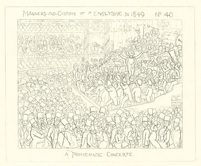 1849, um concerto de passeio de Richard Doyle