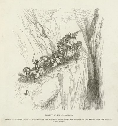 Descida do St Gothard de Richard Doyle