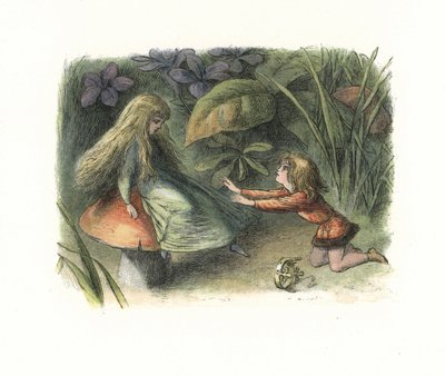 Príncipe Elf rejeitado por uma fada em um cogumelo (litografia) de Richard Doyle