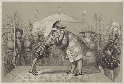 Campo do pano de ouro (aquatint) de Richard Doyle