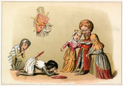 Rei John se submete a seu irmão rei Ricardo de Richard Doyle