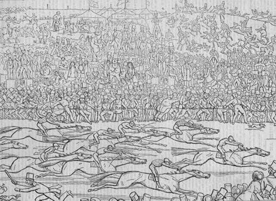 Maneiras e costumes de vós Englyshe Nova série nº 8: Ye Derbye Daye 1849 de Richard Doyle