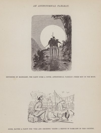 Página de The American Tour of Messrs Brown, Jones and Robinson (gravura) de Richard Doyle