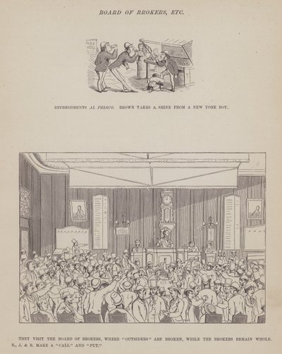Página de The American Tour of Messrs Brown, Jones and Robinson (gravura) de Richard Doyle