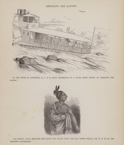 Página de The American Tour of Messrs Brown, Jones and Robinson (gravura) de Richard Doyle
