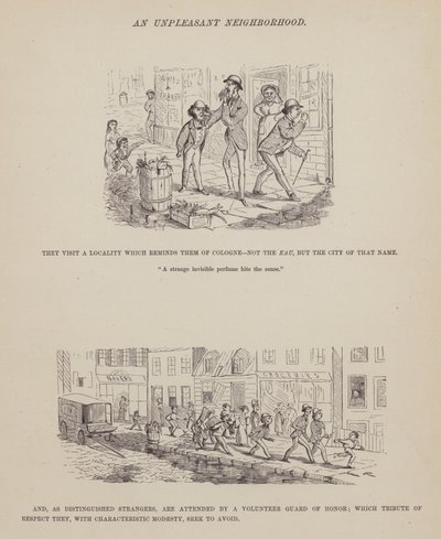 Página de The American Tour of Messrs Brown, Jones and Robinson (gravura) de Richard Doyle