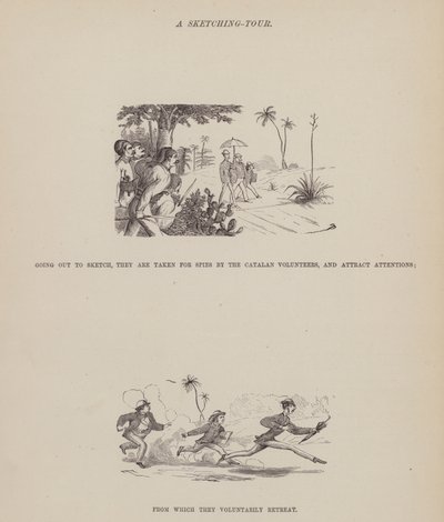 Página de The American Tour of Messrs Brown, Jones and Robinson (gravura) de Richard Doyle