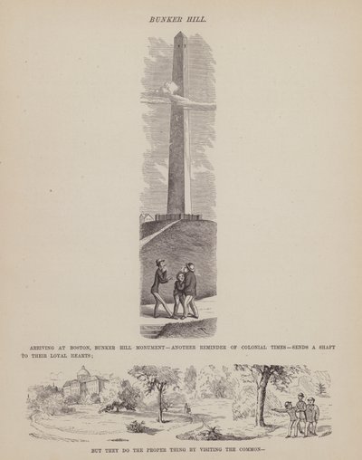 Página de The American Tour of Messrs Brown, Jones and Robinson (gravura) de Richard Doyle