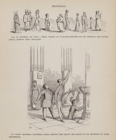 Página de The American Tour of Messrs Brown, Jones and Robinson (gravura) de Richard Doyle
