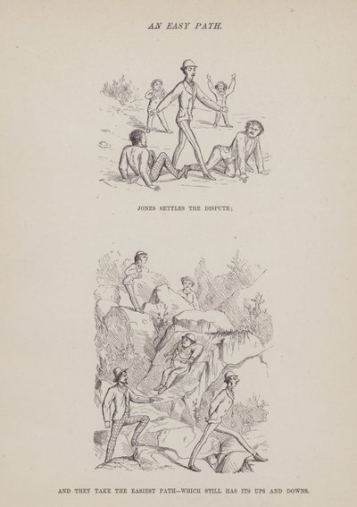 Página de The American Tour of Messrs Brown, Jones and Robinson (gravura) de Richard Doyle
