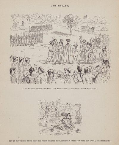 Página de The American Tour of Messrs Brown, Jones and Robinson (gravura) de Richard Doyle
