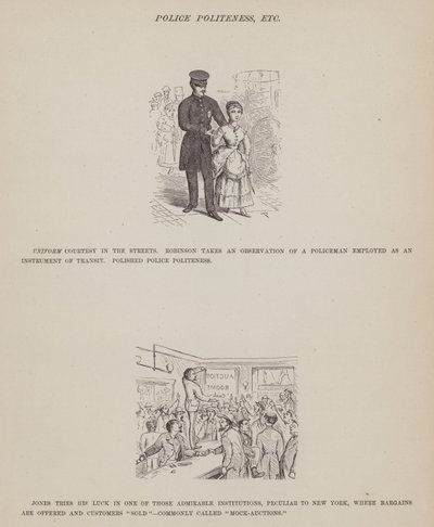 Página de The American Tour of Messrs Brown, Jones and Robinson (gravura) de Richard Doyle