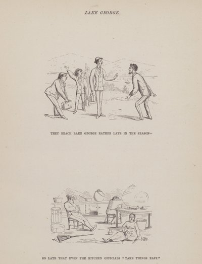 Página de The American Tour of Messrs Brown, Jones and Robinson (gravura) de Richard Doyle