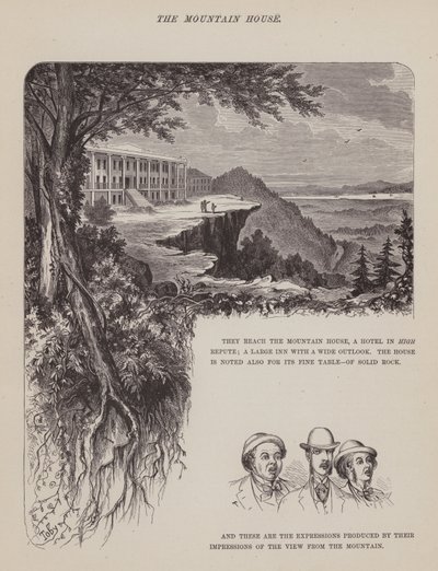 Página de The American Tour of Messrs Brown, Jones and Robinson (gravura) de Richard Doyle