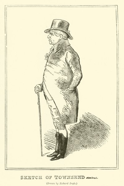 Sketch of Townsend (gravura) de Richard Doyle