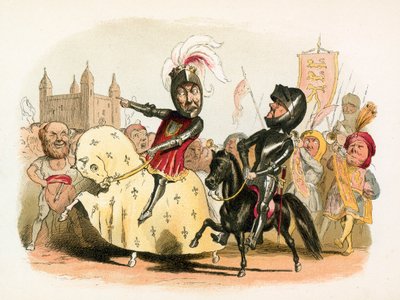 O Príncipe Negro e o Rei Francês entrando em Londres de Richard Doyle