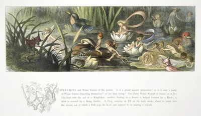 Lírios de água e fadas de água de Richard Doyle