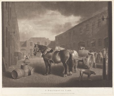 Uma Brewhouse Yard de Richard Earlom