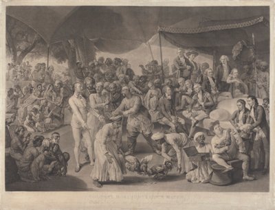 Jogo de Galos do Coronel Mordaunt em Lucknow de Richard Earlom