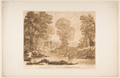 Paisagem com Cupido e Psique, 1776. de Richard Earlom