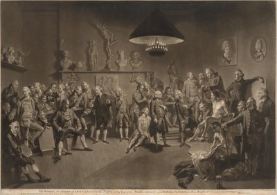 A Real Academia de Artes de Richard Earlom, after Johann Zoffany