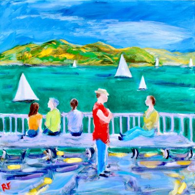 Uma Bancada, Sausalito, 2017 de Richard Fox